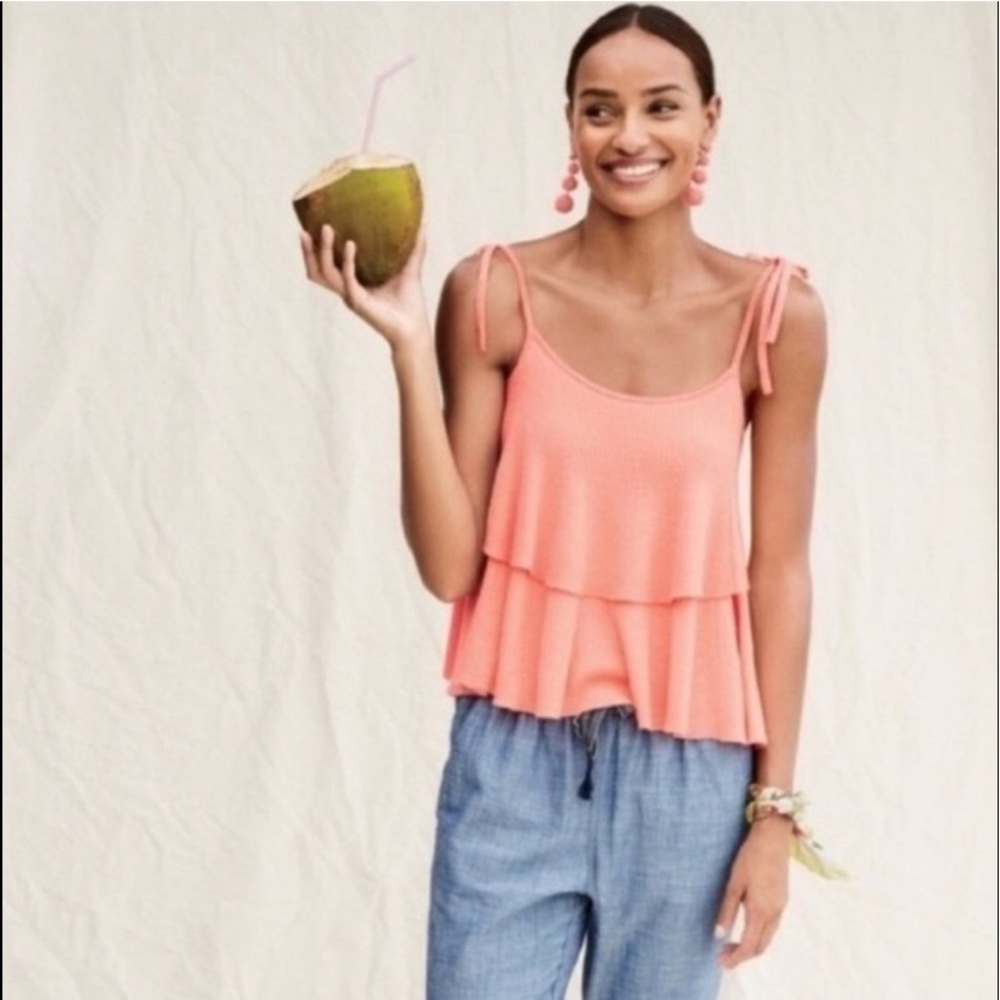 J.Crew merino wool tiered tank